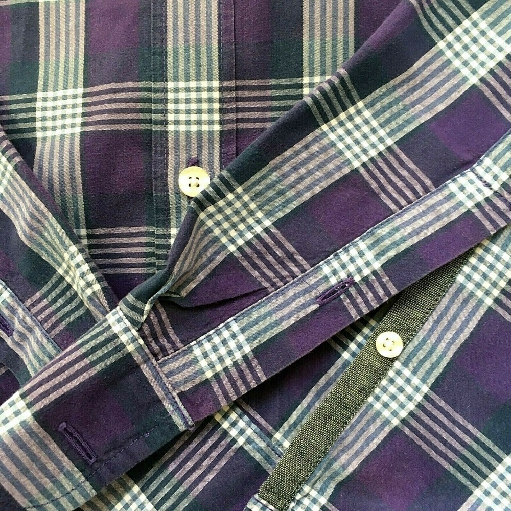J. Crew Men's Button Down Shirt Purple Size Large - Picture 5 of 6